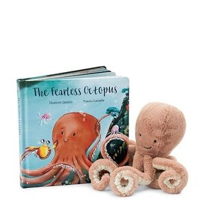 Jellycat Odell, The Fearless Octopus Book and Plush Set (Retired)